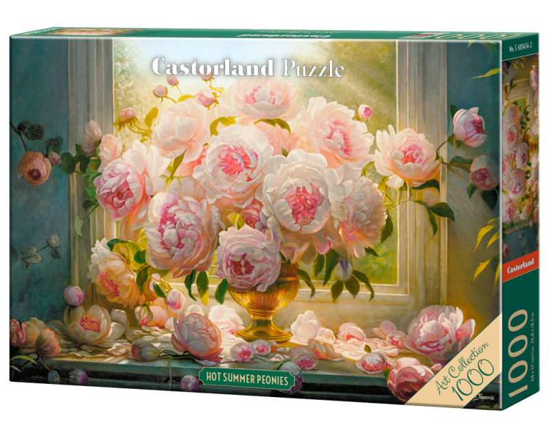 puzzle letní pivoňky 1000 dílků – Castorland Art Collection