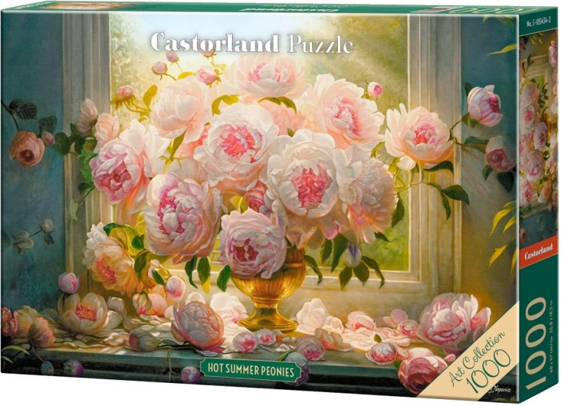 puzzle letní pivoňky 1000 dílků – Castorland Art Collection
