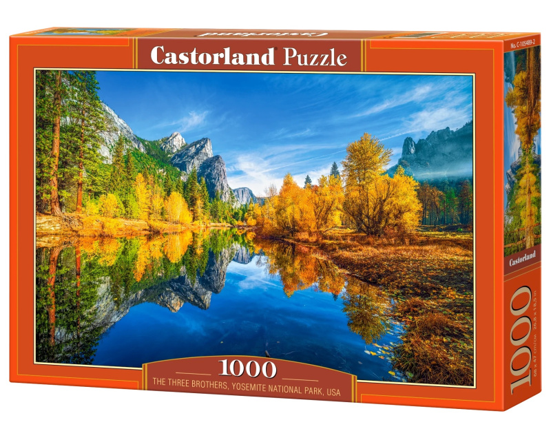 Puzzle Tři bratři, Yosemitský národní park 1000 dílků