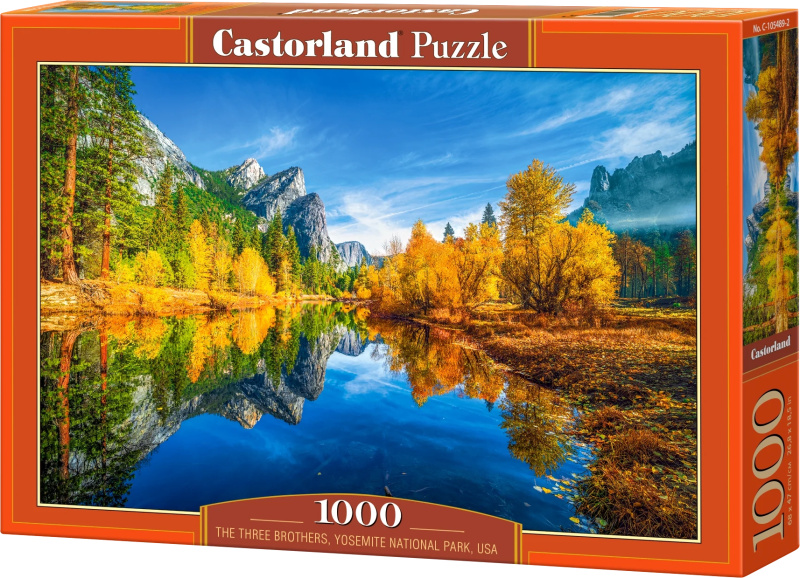 Puzzle Tři bratři, Yosemitský národní park 1000 dílků