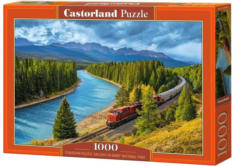 Castorland puzzle kanadská pacifická železnice v národním parku Banff 1000 dílků