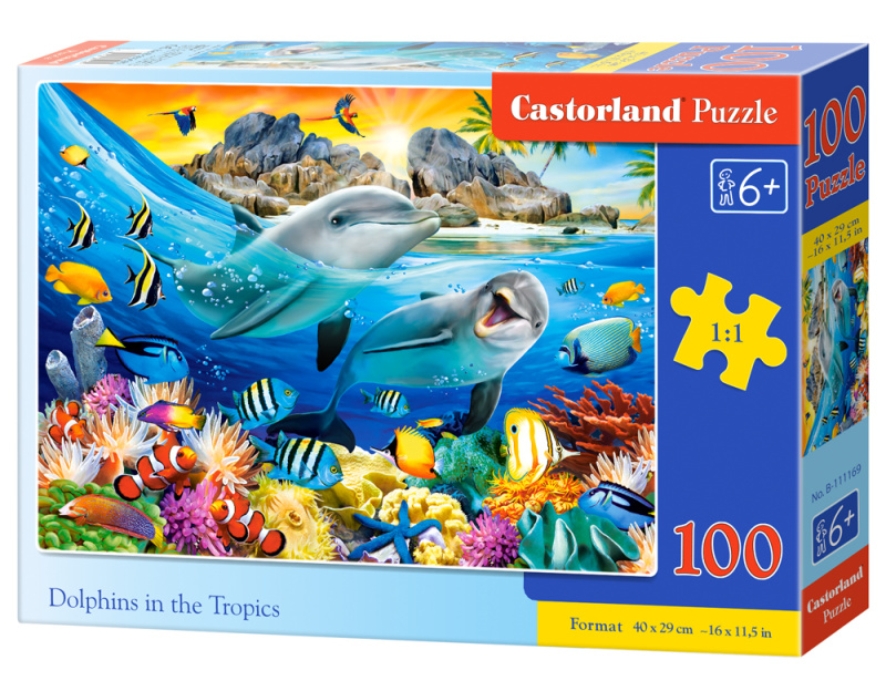 Puzzle Delfíni v tropech