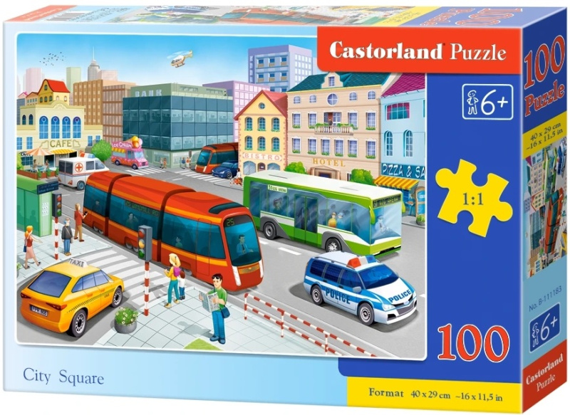Puzzle náměstí 100 dílků