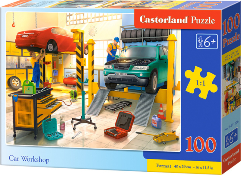 Castorland Autodílna 100 dílků