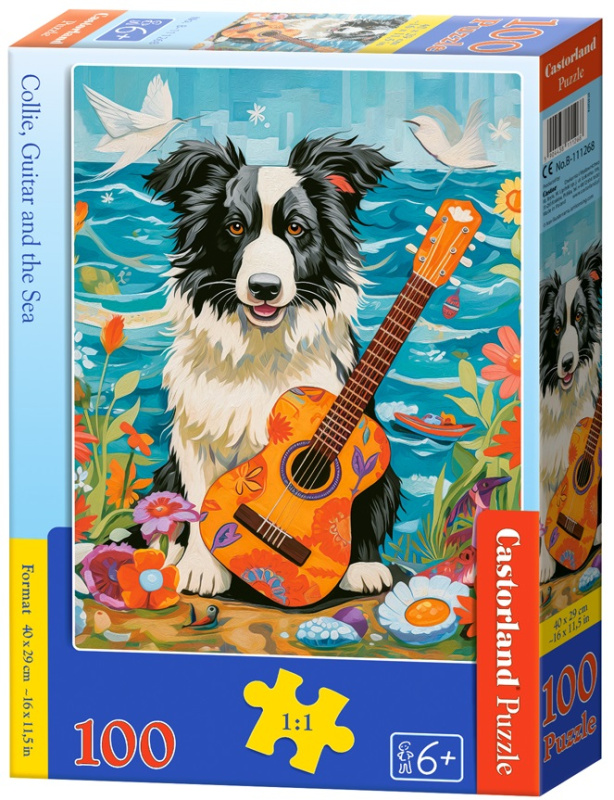 CASTORLAND Puzzle Kolie, kytara a moře  100 dílků