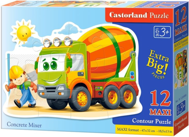 Castorland Míchačka na beton 12 dílků