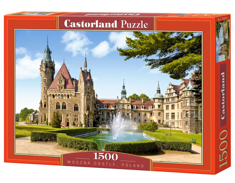 Puzzle Zámek Moszna Polsko 1500 Dílů