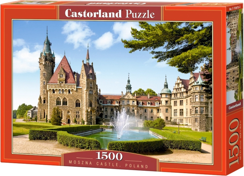 Puzzle Zámek Moszna Polsko 1500 Dílů