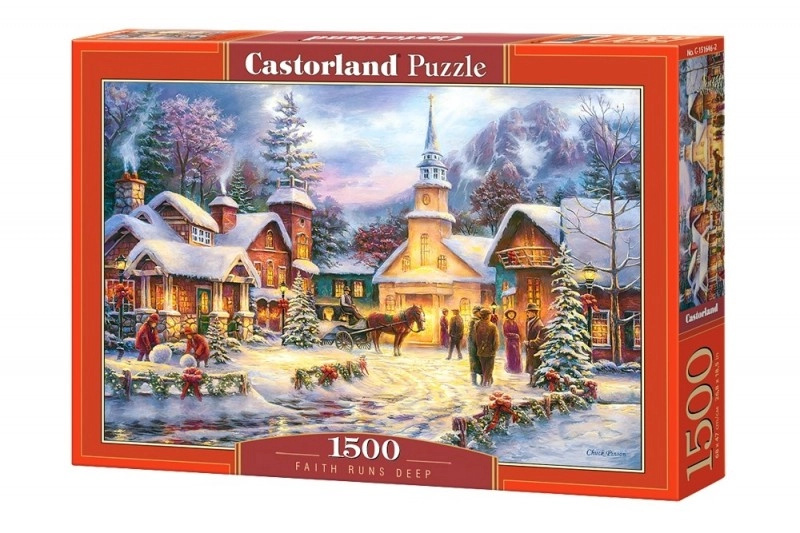 Puzzle 1500 prvků Zima