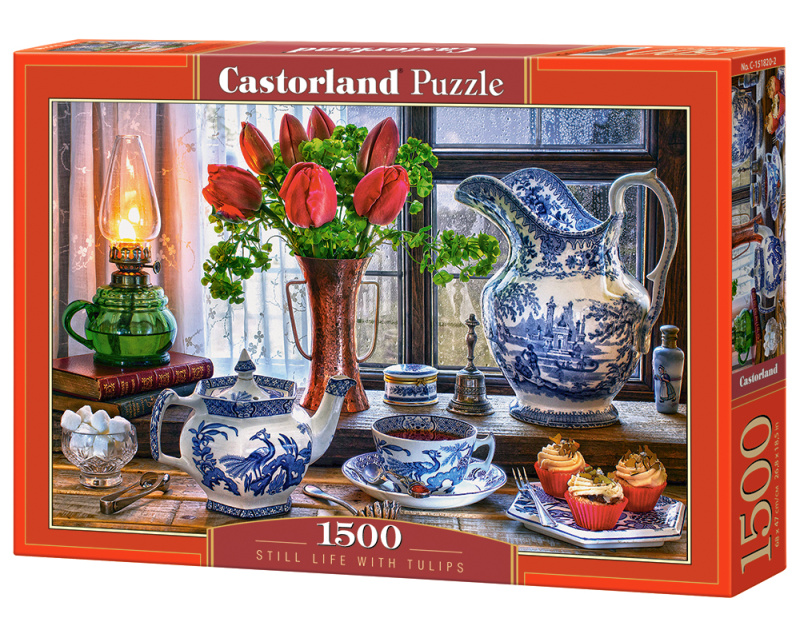 Castorland Zátiší s tulipány 151820 1500 dílků