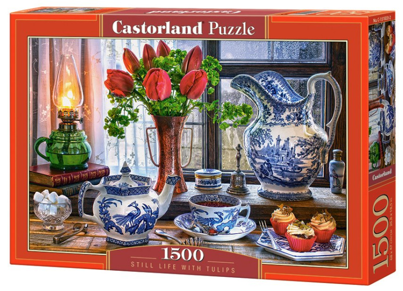 Castorland Zátiší s tulipány 151820 1500 dílků