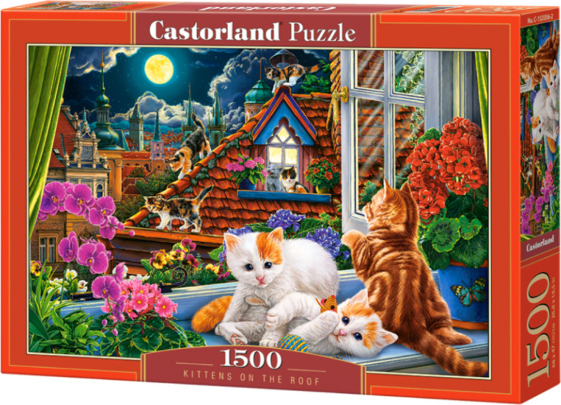 CASTORLAND Koťata na střeše 1500 dílků