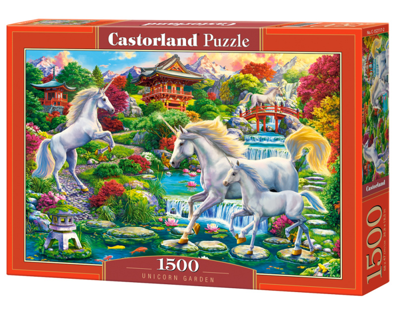 Puzzle Zahrada jednorožců - 1500 dílků