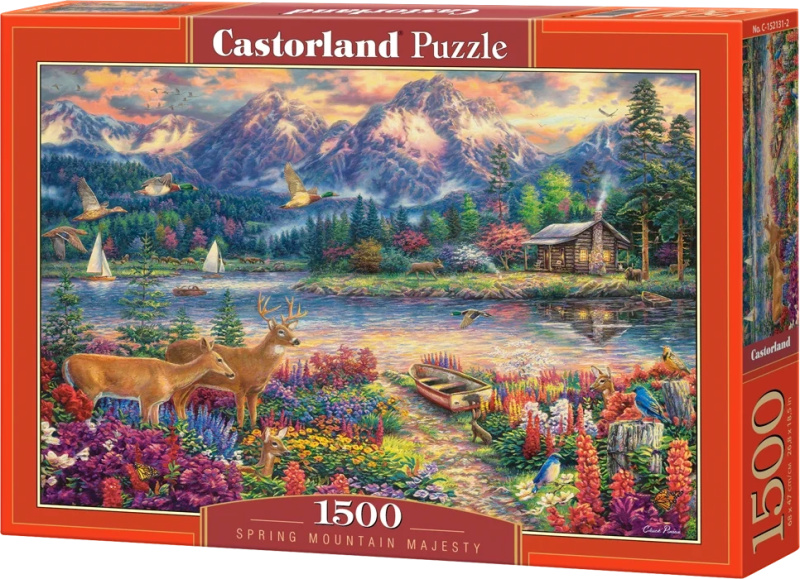 Puzzle 1500 prvků Jarní horský majestát