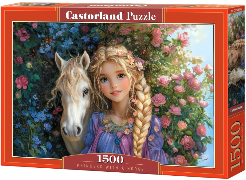 Castorland puzzle Princezna s koněm 1500 dílků