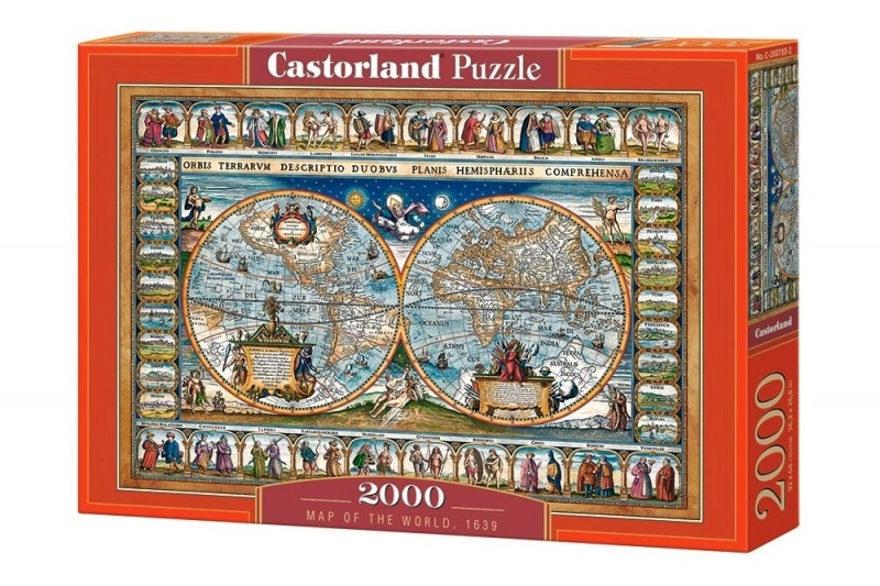 Castorland Mapa světa z r. 1639 2000 dílků