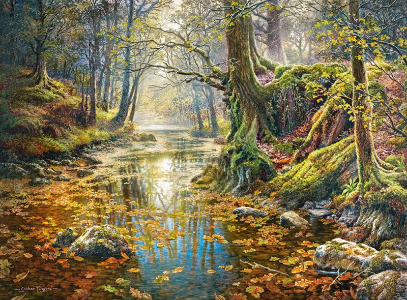 Puzzle Podzimní les vzpomínek