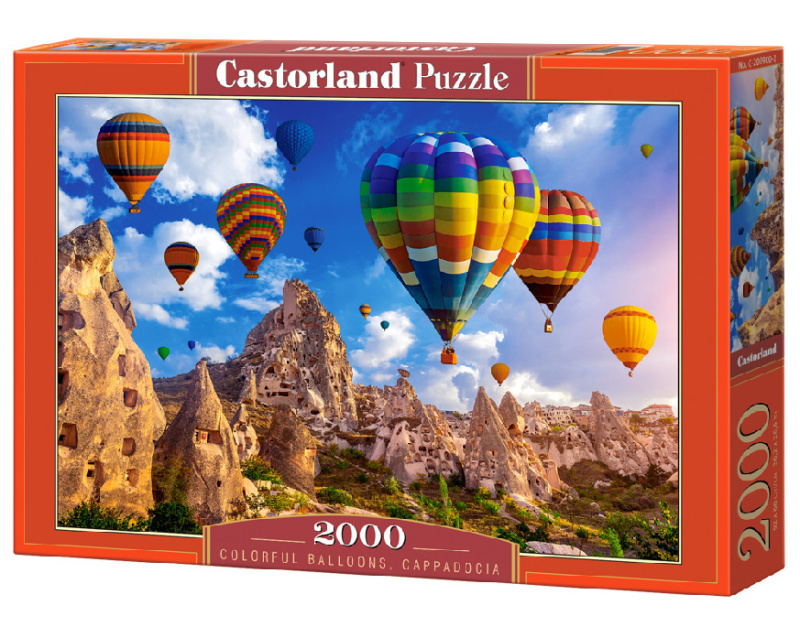 Barevné balóny Kappadokie - Castorland puzzle 2000 dílků