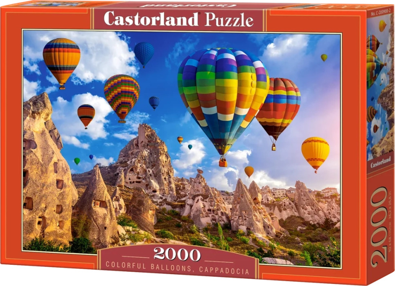Barevné balóny Kappadokie - Castorland puzzle 2000 dílků