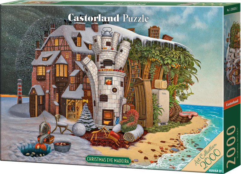 Puzzle Art Collection Vánoce na Madeiře 2000 dílků CASTORLAND