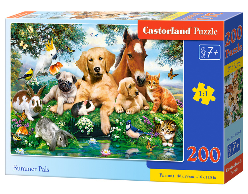 Letní kamarádi puzzle 200 dílků