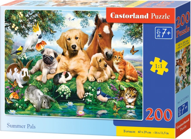 Letní kamarádi puzzle 200 dílků