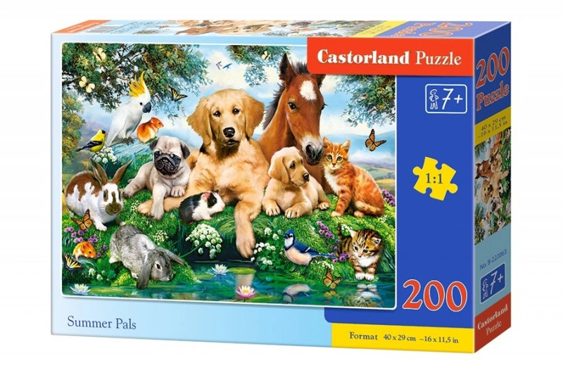 Letní kamarádi puzzle 200 dílků