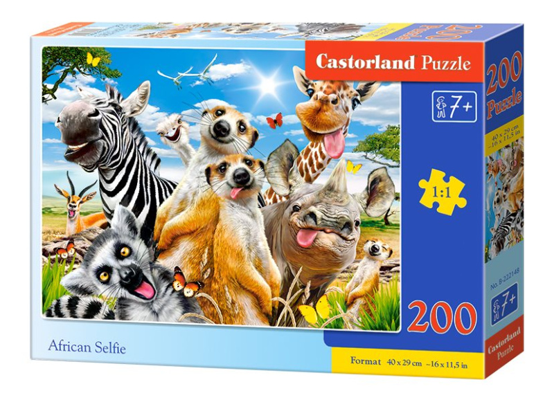 Puzzle Africké selfie 200 dílků