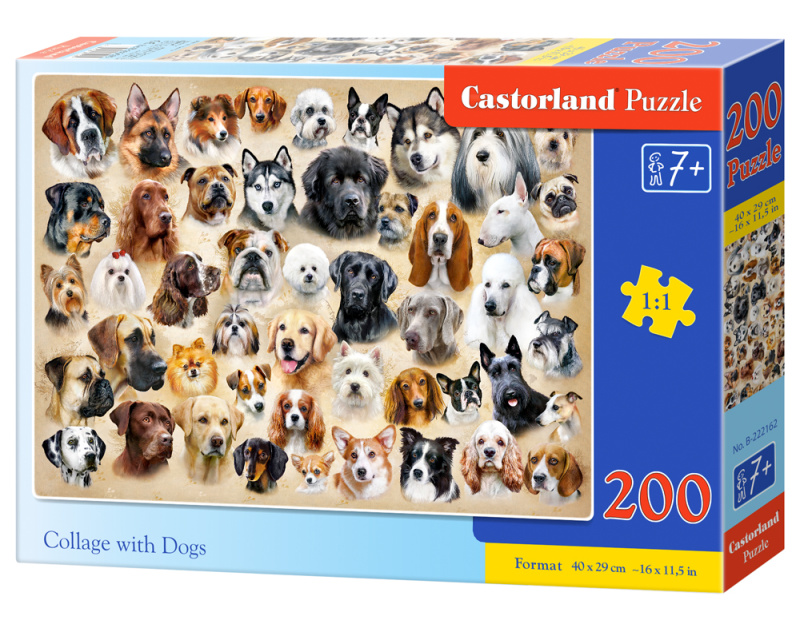 Castorland premium Koláž se psy 200 dílků