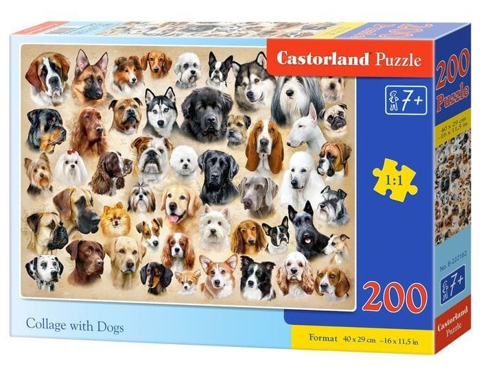 Castorland premium Koláž se psy 200 dílků