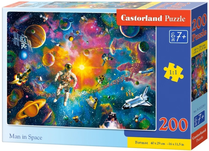 Puzzle 200 dílků Man in Space vesmír
