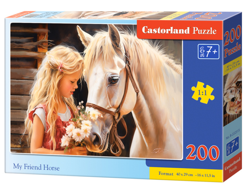 CASTORLAND Puzzle Můj přítel kůň 200 dílků