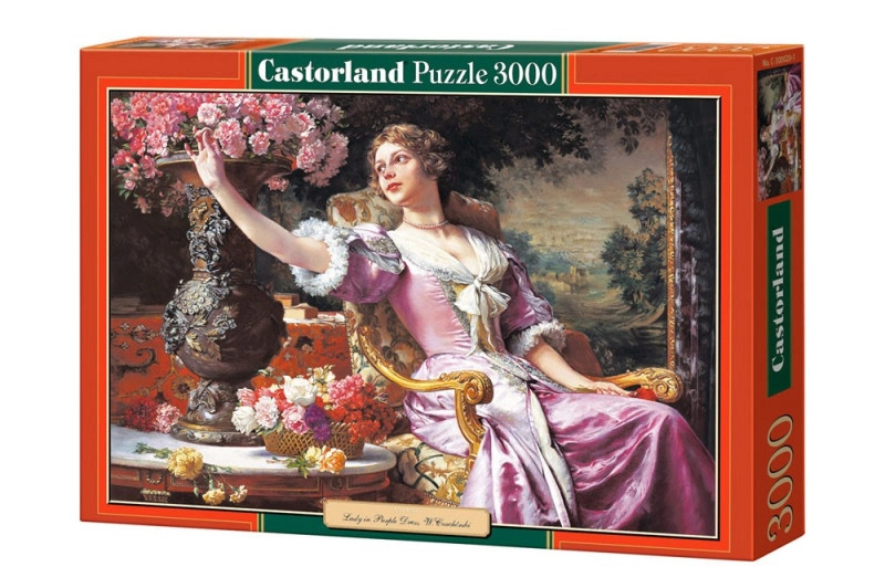 Castorland Žena ve fialových šatech 3000 dílků