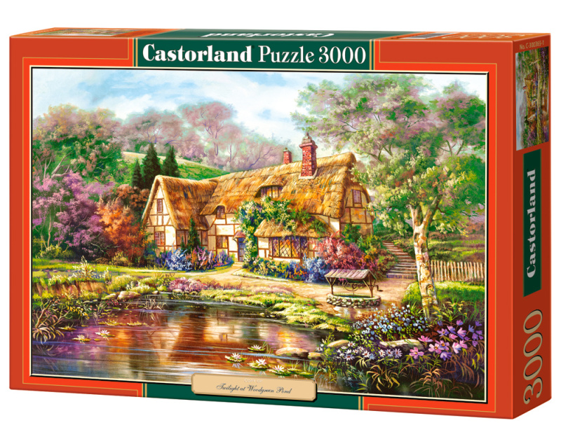 Castorland Soumrak u rybníka 3000 dílků