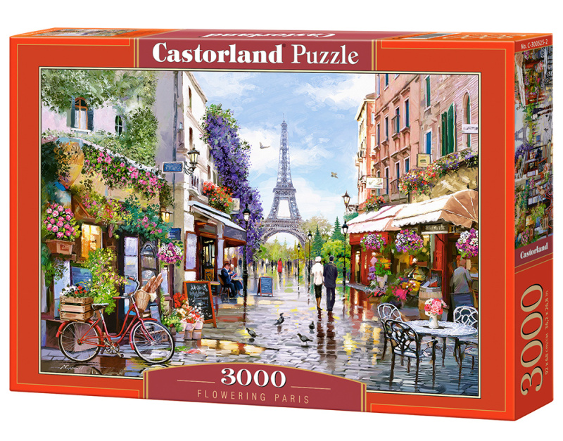 Puzzle 3000 dílků - Kvetoucí Paříž