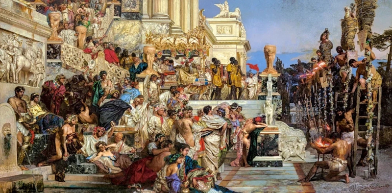 Puzzle Art Collection: Neronovy pochodně 4000 dílků