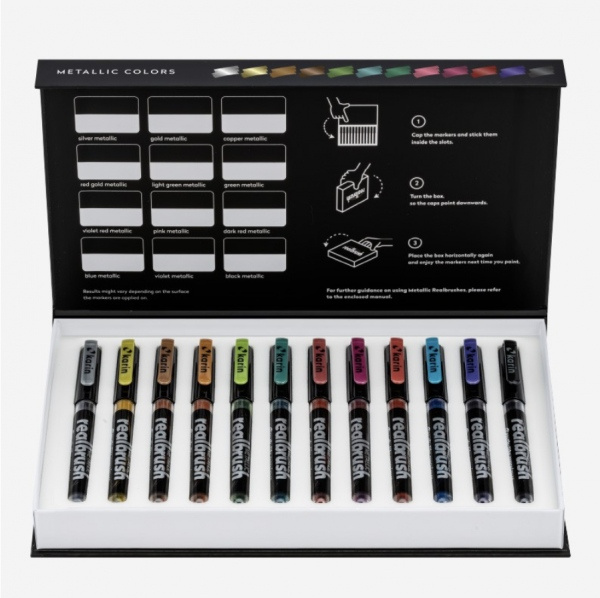 Karin Real Brush METALLIC 12 ks KARIN