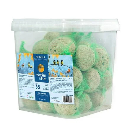 TRIXIE GARDEN FUN balení lojových koulí pro ptáky á 90g v kyblíku (35 ks v bal)