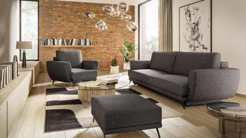 ELTAP Megis 3F/1F/PUF Barva: Černý, Textilie: Marte 10