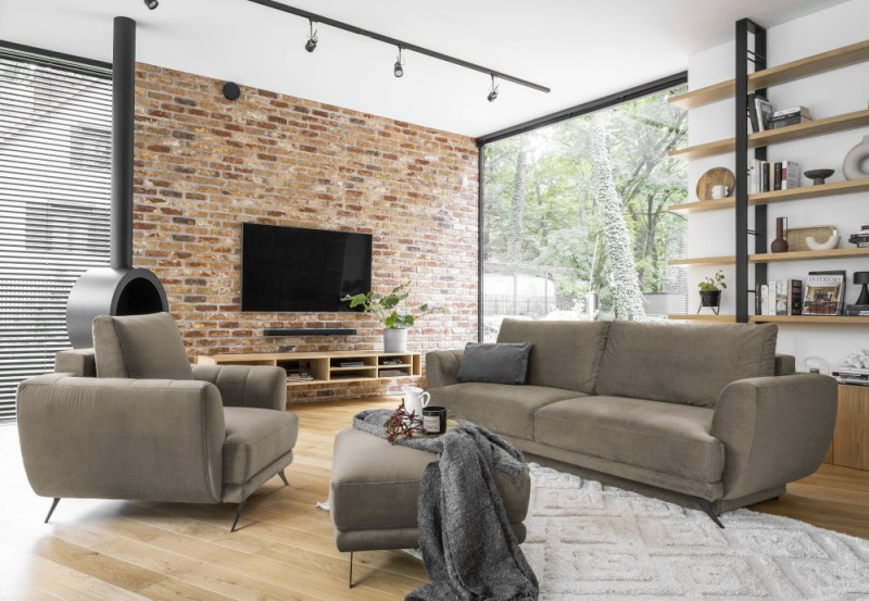 ELTAP Megis 3F/1F/PUF Barva: Světle hnědá, Textilie: Nube 20