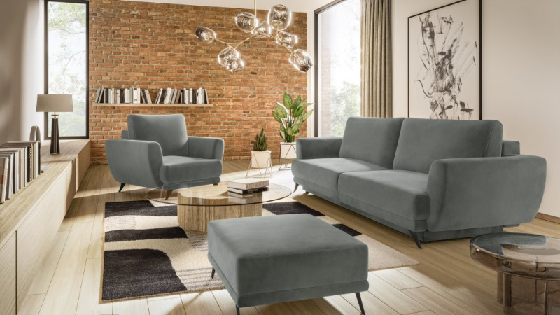 ELTAP Megis 3F/1F/PUF Barva: Šedý, Textilie: Loco 4