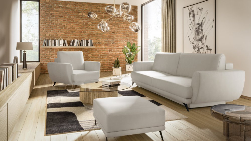 ELTAP Megis 3F/1F/PUF Barva: Bílý, Textilie: Softis 17