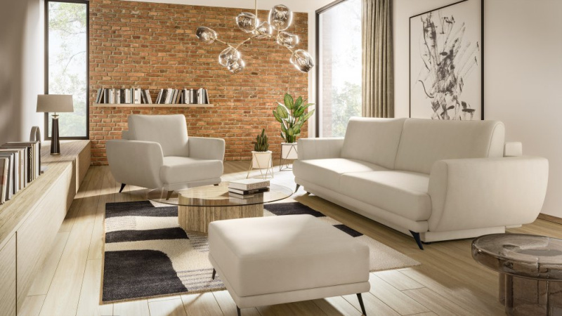 ELTAP Megis 3F/1F/PUF Barva: Béžový, Textilie: Softis 33