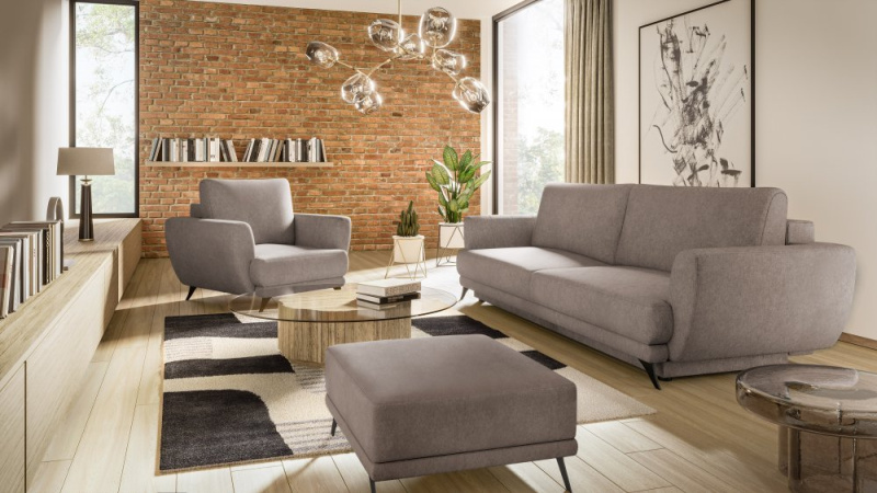 ELTAP Megis 3F/1F/PUF Barva: Šedý, Textilie: Poco 7