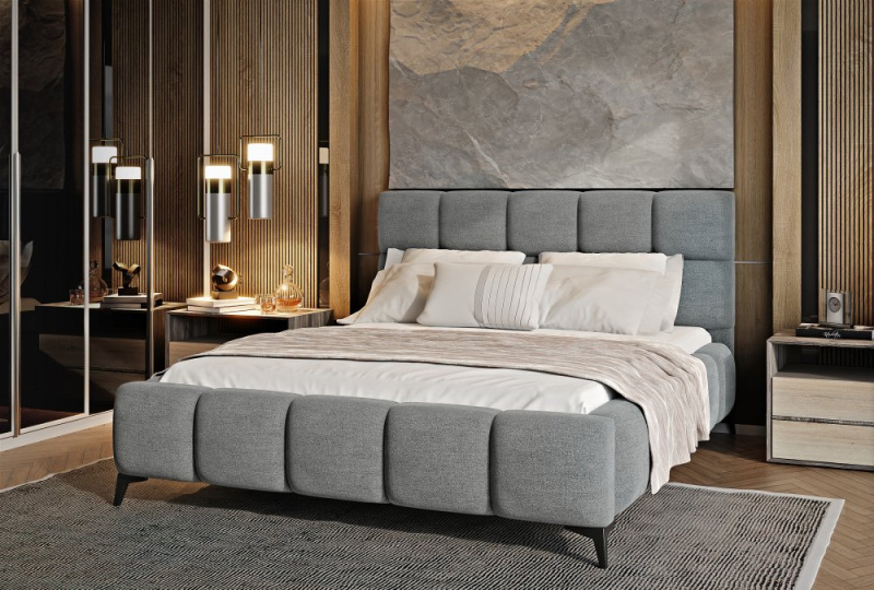 ELTAP Postel Mist Barva: Šedý, Textilie: Gojo 5, Rozměr: 140x200