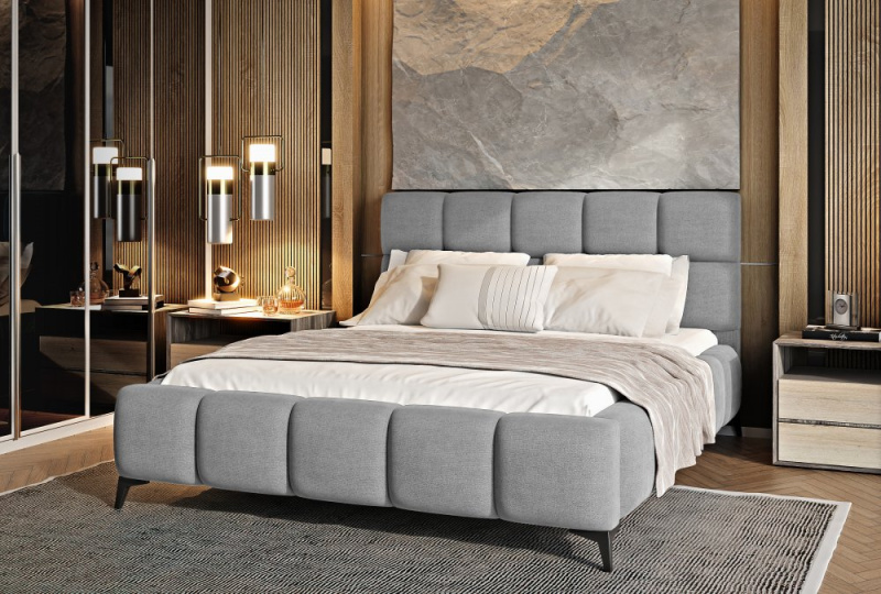 ELTAP Postel Mist Barva: Šedý, Textilie: Sola 4, Rozměr: 160x200