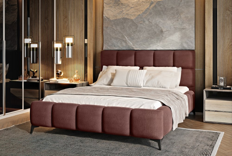 ELTAP Postel Mist Barva: Růžový, Textilie: Lukso 24, Rozměr: 160x200