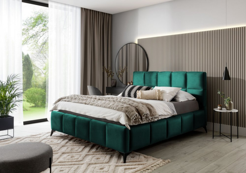 ELTAP Postel Mist Barva: Zelený, Textilie: Velvetmat 38, Rozměr: 160x200