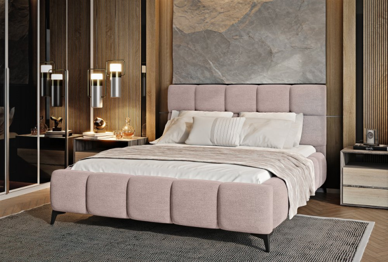 ELTAP Postel Mist Barva: Růžový, Textilie: Gojo 101, Rozměr: 160x200