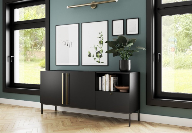 ELTAP Lanzzi 180 Komoda Matná černá /Matná černá